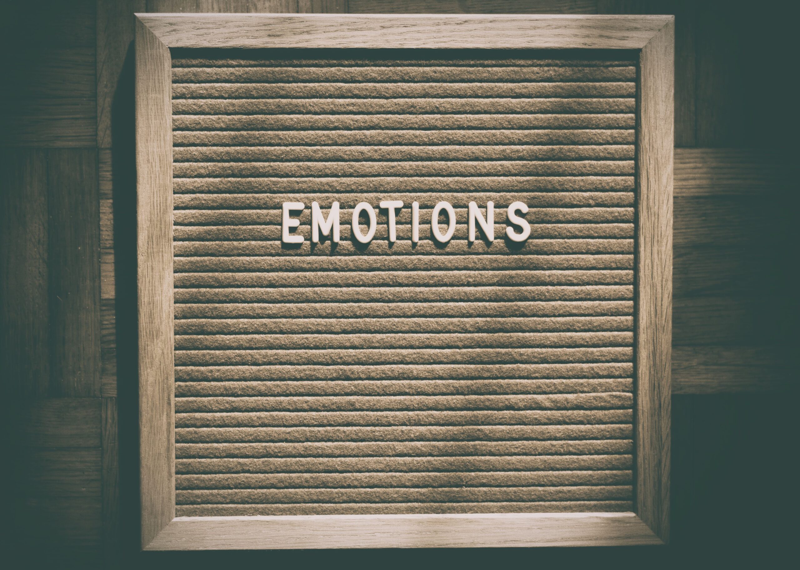 emotional awareness. A picture with the word emotion on it