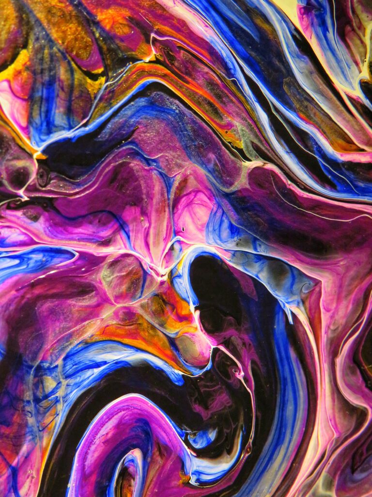 photo of paint swirling describing messiness